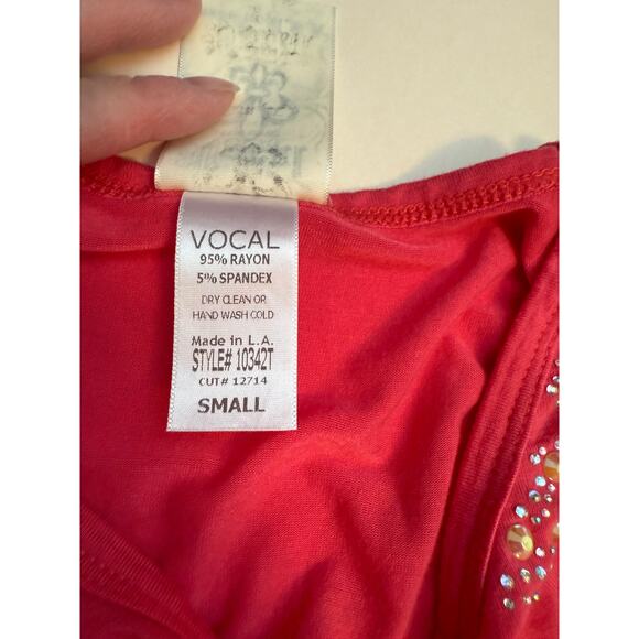 Vocal USA Cross Tank Top Small | Western Boho Rocker Studded Graphic Made in USA - Picture 5 of 8